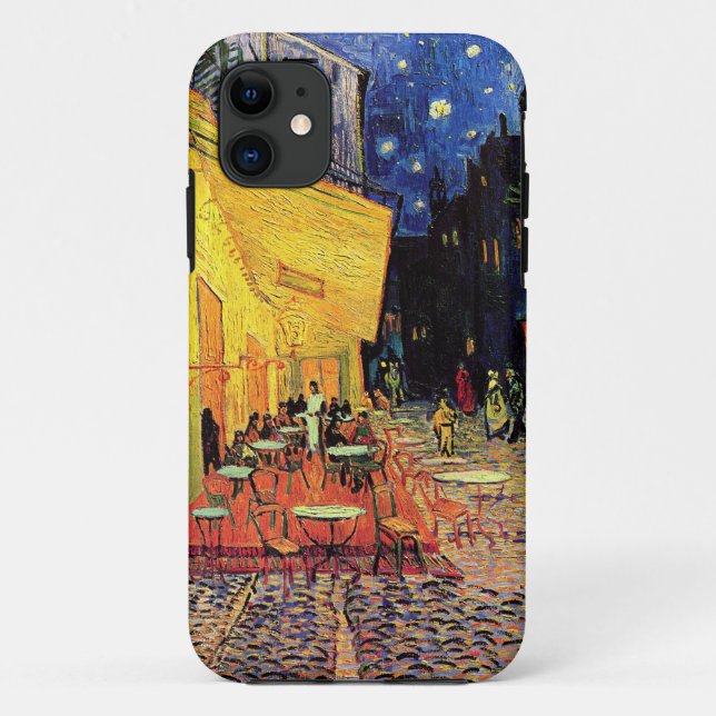 Capa Para iPhone Da Case-Mate Terraço do café de Van Gogh na noite (Verso)