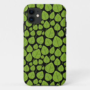 Capa Para iPhone Da Case-Mate Teste padrão 02 da folha - verde marciano no pret
