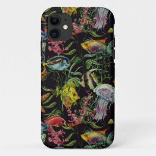 Capa Para iPhone Da Case-Mate Teste padrão 1 da vida marinha da aguarela