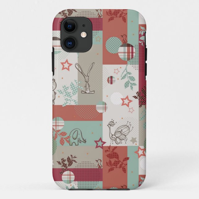 Capa Para iPhone Da Case-Mate Teste padrão 2 da edredão do bebê (Verso)