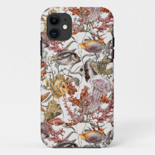 Capa Para iPhone Da Case-Mate Teste padrão 2 da vida marinha da aguarela