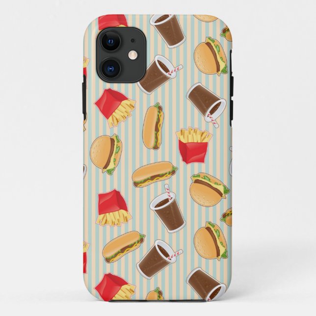 Capa Para iPhone Da Case-Mate Teste padrão 2 do fast food (Verso)