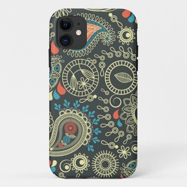 Capa Para iPhone Da Case-Mate Teste padrão 3 de Paisley (Verso)