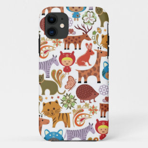 Capa Para iPhone Da Case-Mate Teste padrão abstrato da criança e dos animais
