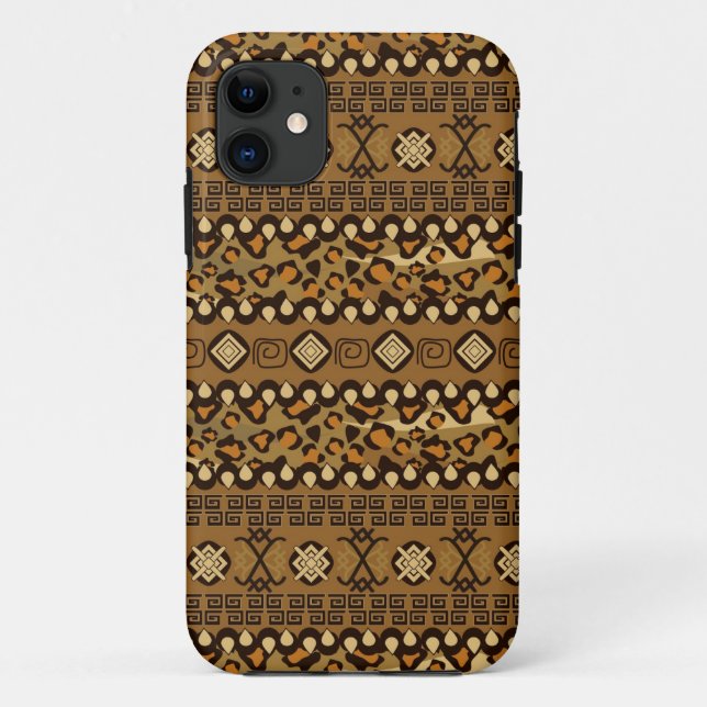 Capa Para iPhone Da Case-Mate Teste padrão africano da pele da chita (Verso)