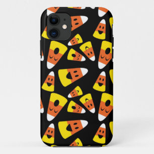 Capa Para iPhone Da Case-Mate Teste padrão alaranjado feliz do Dia das Bruxas d