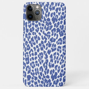 Capa Para iPhone Da Case-Mate Teste padrão azul do leopardo