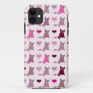 Capa Para iPhone Da Case-Mate Teste padrão bonito das meninas do gatinho
