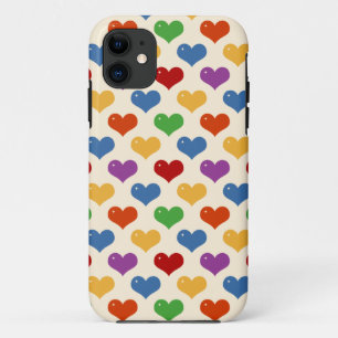 Capa Para iPhone Da Case-Mate Teste padrão bonito dos corações do kawaii