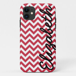 Capa Para iPhone Da Case-Mate Teste padrão branco vermelho de Chevron