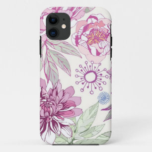 Capa Para iPhone Da Case-Mate Teste padrão com flores cor-de-rosa