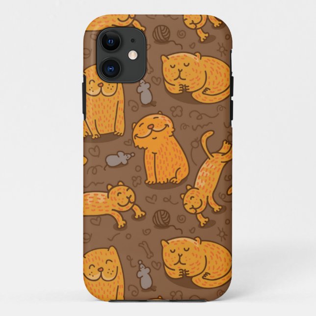 Capa Para iPhone Da Case-Mate Teste padrão com gatos (Verso)