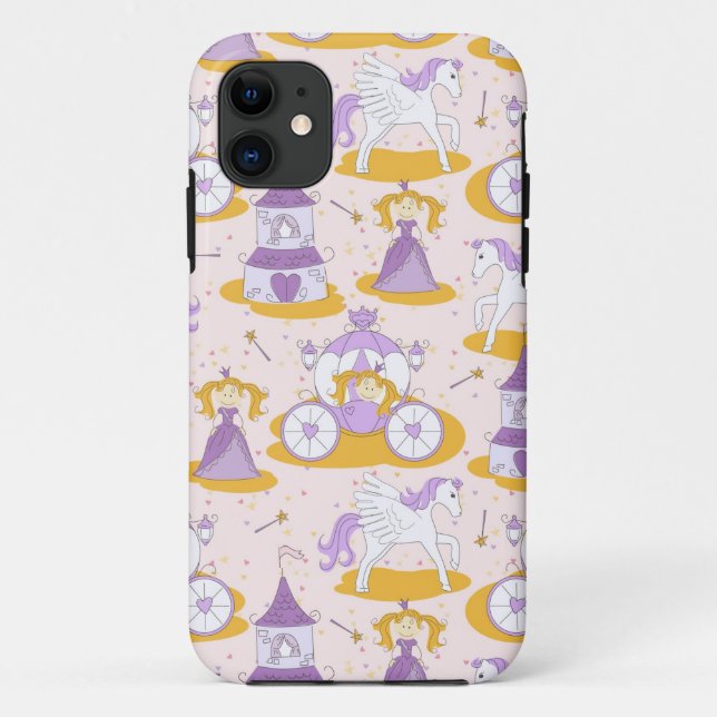 Capa Para iPhone Da Case-Mate teste padrão com uma princesa (Verso)