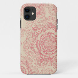 Capa Para iPhone Da Case-Mate Teste padrão cor-de-rosa da mandala