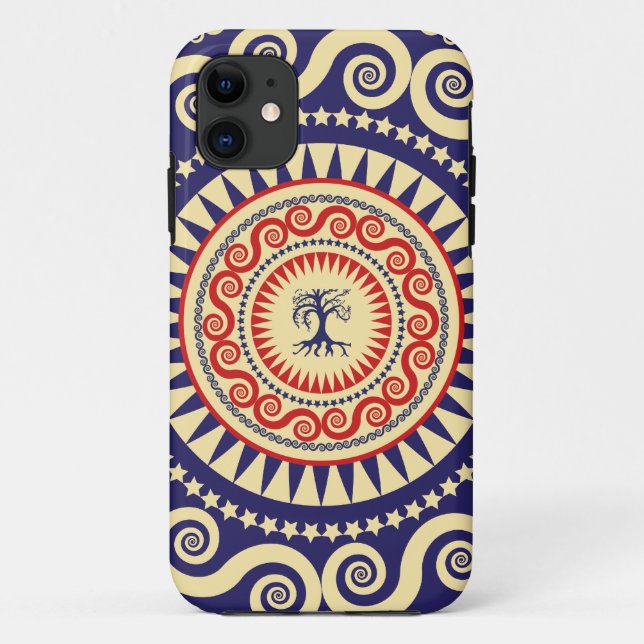 Capa Para iPhone Da Case-Mate Teste padrão da árvore RNC de StellaRoot (Verso)