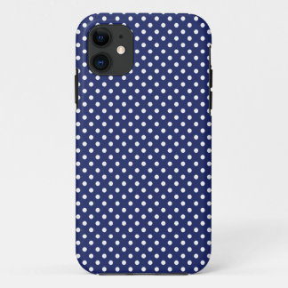 Capa Para iPhone Da Case-Mate Teste padrão de bolinhas dos azuis marinhos e do