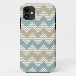 Capa Para iPhone Da Case-Mate Teste padrão de Chevron na textura de linho