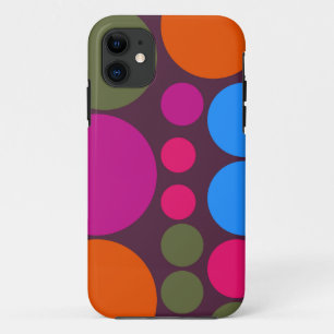 Capa Para iPhone Da Case-Mate Teste padrão de mosaico retro #5 das bolinhas
