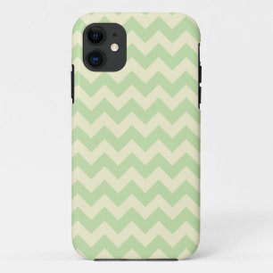 Capa Para iPhone Da Case-Mate Teste padrão de ziguezague verde e amarelo