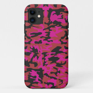 Capa Para iPhone Da Case-Mate Teste padrão do camo do rosa quente