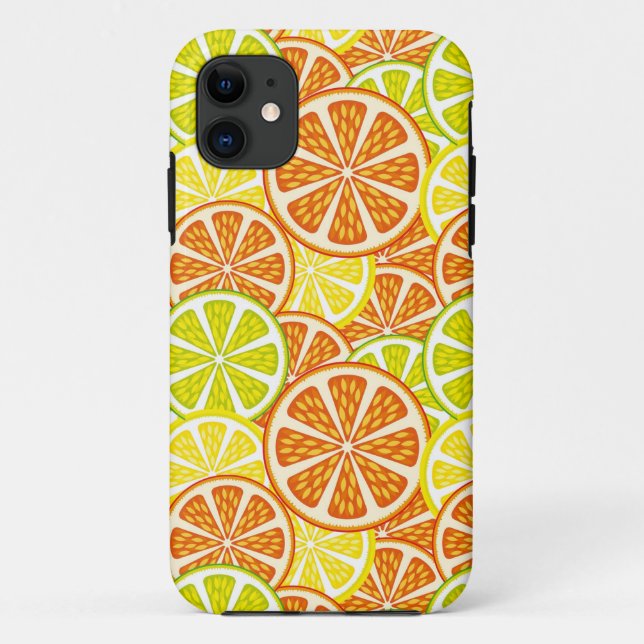 Capa Para iPhone Da Case-Mate Teste padrão do citrino (Verso)