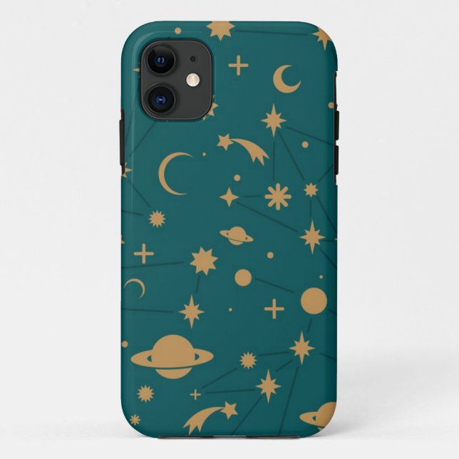 Capa Para iPhone Da Case-Mate Teste padrão do espaço (Verso)