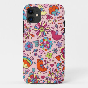 Capa Para iPhone Da Case-Mate Teste padrão do primavera com flores coloridas