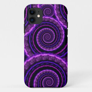 Capa Para iPhone Da Case-Mate Teste padrão espiral roxo da arte do Fractal
