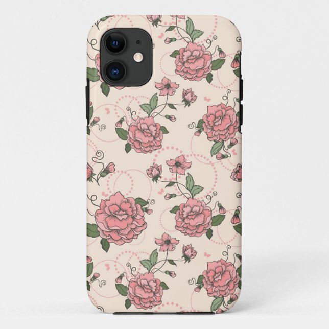 Capa Para iPhone Da Case-Mate Teste padrão floral 5 (Verso)