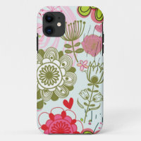 Teste padrão floral no estilo retro 2