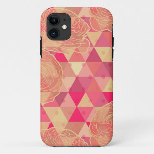 Capa Para iPhone Da Case-Mate Teste padrão geométrico da flor