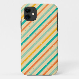 Capa Para iPhone Da Case-Mate Teste padrão listrado do grunge retro