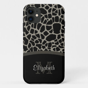 Capa Para iPhone Da Case-Mate Teste padrão preto do girafa