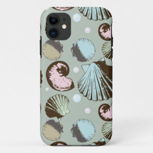 Capa Para iPhone Da Case-Mate Teste padrão retro do Seashell
