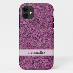 Capa Para iPhone Da Case-Mate Teste padrão roxo de Paisley