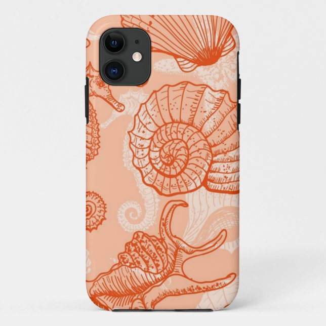 Capa Para iPhone Da Case-Mate Teste padrão tirado mão do mar (Verso)
