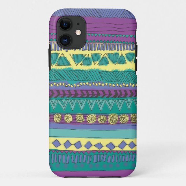 Capa Para iPhone Da Case-Mate Teste padrão tribal asteca (Verso)