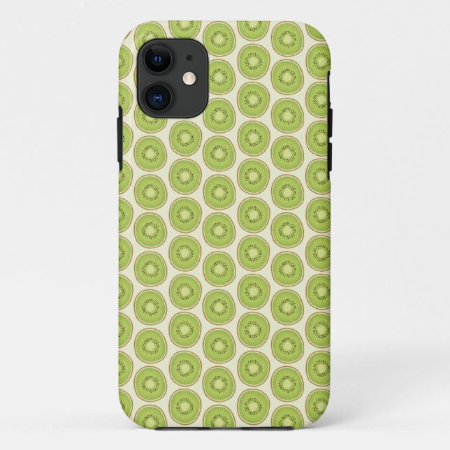 Capa Para iPhone Da Case-Mate Teste padrão verde do quivi (Verso)