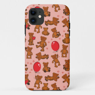 Capa Para iPhone Da Case-Mate Textura com ursos de ursinho, corações