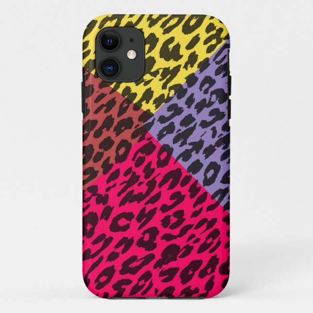 Capa Para iPhone Da Case-Mate Textura de impressão retrógrada do leopardo 2 (Verso)