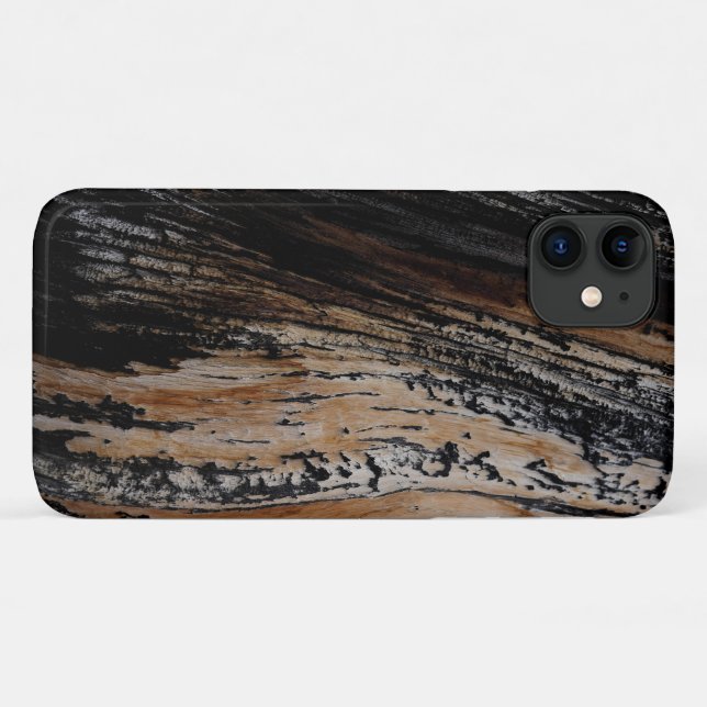 Capa Para iPhone Da Case-Mate Textura do Latido da árvore queimada (Verso (horizontal))