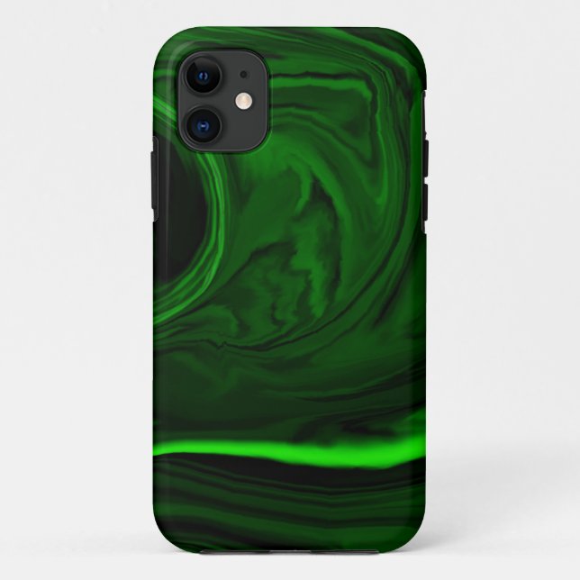 Capa Para iPhone Da Case-Mate textura malaquita verde (Verso)