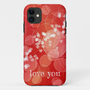 Capa Para iPhone Da Case-Mate Textura vermelha do inclinação do estilo de Boke