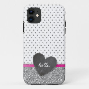 Capa Para iPhone Da Case-Mate Tinta de bolinhas fina prata