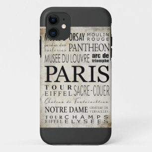 Capa Para iPhone Da Case-Mate Tipografia de Paris - estilo do metro