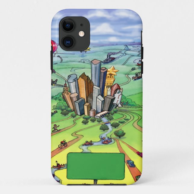 Capa Para iPhone Da Case-Mate Todas as estradas levam a Houston Texas (Verso)
