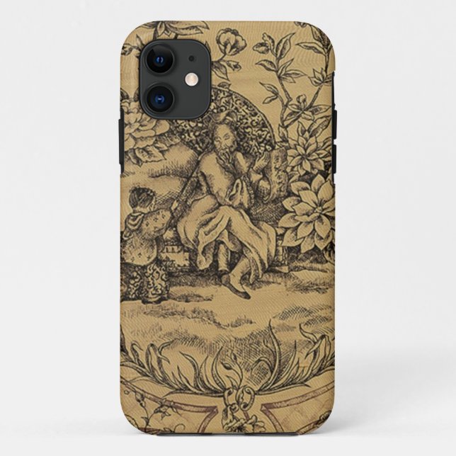 Capa Para iPhone Da Case-Mate Toile - Taupe (Verso)