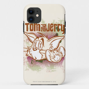 Capa Para iPhone Da Case-Mate Tom e Jerry Brown e verde