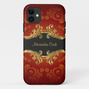 Capa Para iPhone Da Case-Mate Tons Vermelhos, Pretos E Dourados, Pistas De Vinta
