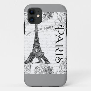 Capa Para iPhone Da Case-Mate Torre Eiffel em preto e branco
